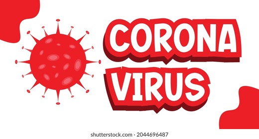 Color rojo y objeto del tipo Coronavirus