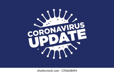 Coronavirus Update Design. Covid-19 Vector Illustration. Banner Background. 