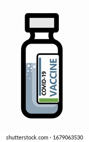 Coronavirus vaccine concept. Global vaccination as a method of combating the COVID-19 pandemic. Syringe with a cure for the virus. Stop coronovirus. 