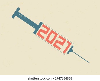 Coronavirus Vaccine. Vaccination campaign and treatment. Kill coronavirus covid-19 coming soon