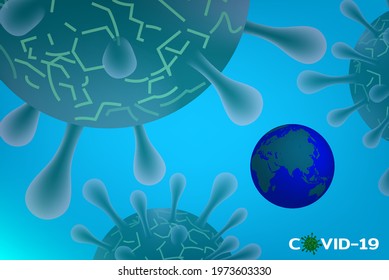 Coronavirus vaccine vector background. Vector illustration. Stop Coronavirus.