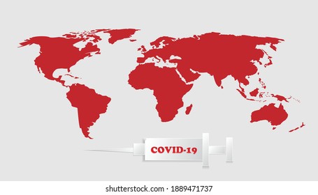 Coronavirus vaccine vector background. Vaccine and syringe injection, treatment from corona virus infection, novel coronavirus  COVID-19