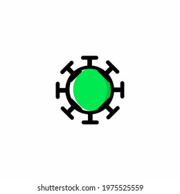 Coronavirus Variation Outline Color Icon Vector Illustration Design eye-catching pixel perfect icon. Perfect for website, presentation, social media, and many more. Icon design outline color style
