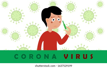 Coronavirus vector, 2019-nCov novel coronavirus concept responsible for asian flu outbreak and coronaviruses influenza as dangerous flu strain, cartoons coronavirus