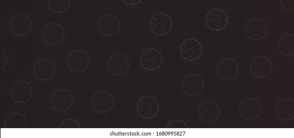 Coronavirus Vektorillustration Hintergrund.Viruszeichen. Corona-Vektorillustration einzeln auf Hintergrund. Symbol für gefährliche Bakterien. Bakterienposter aus Coronavirus. Vektorillustration von Viruszellen. Coronavirus-Bakterien, Vektorillustration