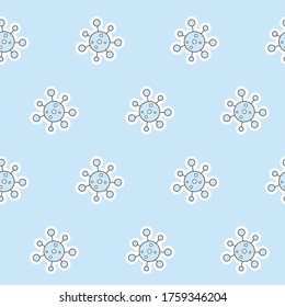 Coronavirus - Vector color background (seamless pattern) of covid-19 for graphic design