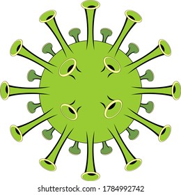 coronavirus vector design art virus