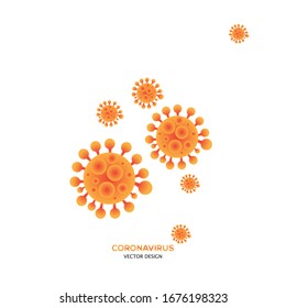 Diseño vectorial Coronavirus para uso comercial.