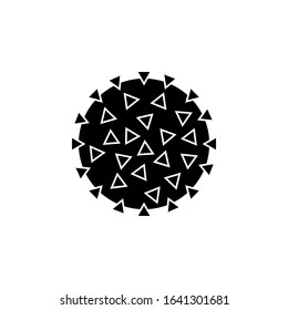 Coronavirus vector icon. Bacterium sign. Virus symbol