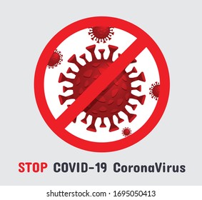 Icono del vector Coronavirus, Icono de signo del virus Corona, Coronavirus 2019-nCov