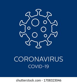 Coronavirus vector icon. Covid-19. Corona virus sign.