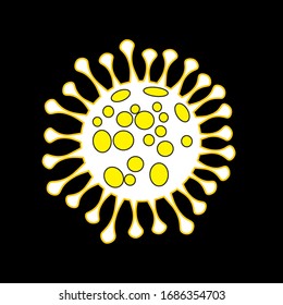 Coronavirus Vector Icon. Infographic Element . Corona Virus Sign Icon. Wuhan Pneumonia.  