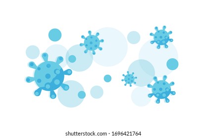Coronavirus Vector Icon. Infographic Element .COVID-19 NCOV-2019 Corona Virus Abbreviation.Vector Illustration.