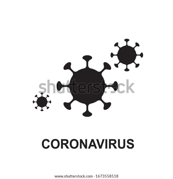 コロナウイルスのベクター画像アイコン Corona Virusの簡単なアイコン 19年のncovシンボル Covid 19徴候 世界的流行の絵文字 のベクター画像素材 ロイヤリティフリー