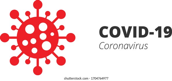 Coronavirus vector icon. Novel coronavirus 2019 COVID-19 theme. COVID-19 icon.