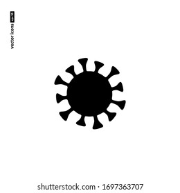 Coronavirus - vector icon on white background. Symbol for web, infographics, print design and mobile UX/UI kit. Vector illustration, EPS10.