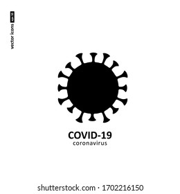 Coronavirus - vector icon on white background. Symbol for web, infographics, print design and mobile UX/UI kit. Vector illustration, EPS10.