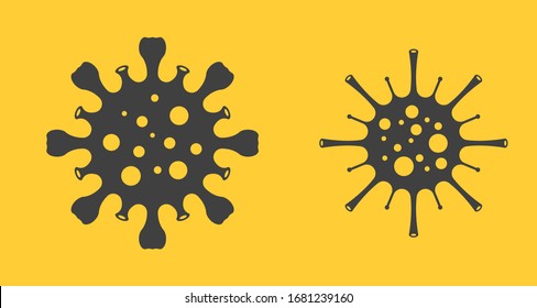 Coronavirus Vector Icon Set. Infographic Element. Corona Virus COVID-19 Bacteria Cell. Corona Virus NCOV-2019 Vector Icon. Infographic Element Coronavirus Icon Vector Illustration