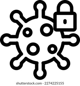 ilustración de coronavirus Vector sobre un fondo transparente. Símbolos de calidad superior. Iconos vectoriales de línea delgada para el diseño de conceptos y gráficos. 
