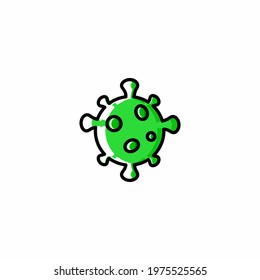 Coronavirus Vector Illustration Outline Color Icon Design eye-catching pixel perfect icon. Perfect for website, presentation, social media, and many more. Icon design outline color style