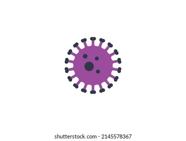 Coronavirus Vector Isolated Emoticon. Coronavirus Icon