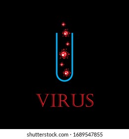  coronavirus vector logo outbreak is associated with acute respiratory syndrome