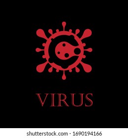 coronavirus vector logo outbreak is associated with acute respiratory syndrome
