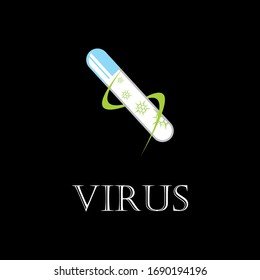  coronavirus vector logo outbreak is associated with acute respiratory syndrome