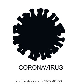 Coronavirus vector on white background