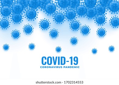 coronavirus virus cell spreading and falling background