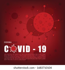 Coronavirus .Virus Covid-19 Coronavirus danger symbol vector illustration.