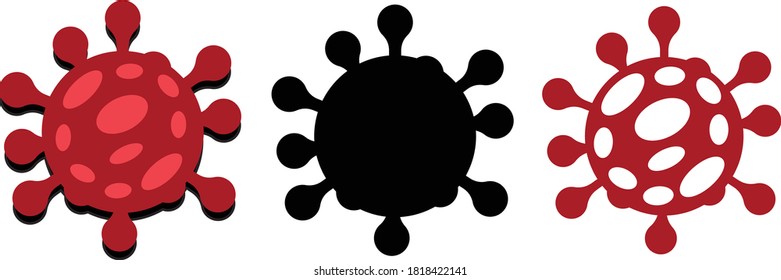 Coronavirus. Virus. COVID-2019. Outbreak coronavirus. Icon set. Pandemic, medical, healthcare, Stop Coronavirus concept. Corona virus 2019-nCoV. Vector illustration.