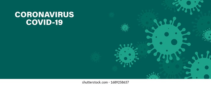 Coronavirus. Virus. COVID-2019. Outbreak Coronavirus. Pandemic, Medical, Healthcare, Infectious, Virology, Epidemiology Concept. Corona Virus 2019-nCoV. 3D Background. Vector Illustration.