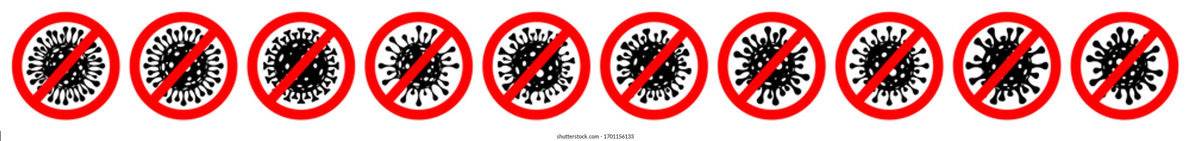 Coronavirus. Virus. Icons set. COVID-2019. Outbreak coronavirus. Pandemic, medical, healthcare Vector illustration. Symbol logo.