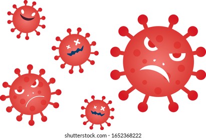 Ilustración del virus Coronavirus, icono, vector