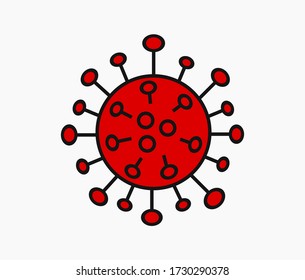 Coronavirus virus symbol. Vector illustration.