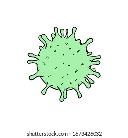 Coronavirus virus - Vector bacteria Sketch