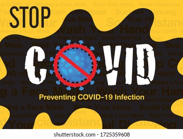 A coronavirus virus vector, covid-19 stop. 