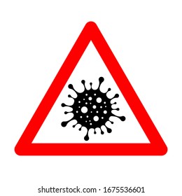 Coronavirus Warning Sign. 2019-nCoV. Vector