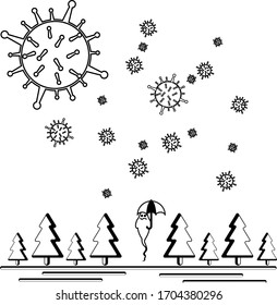 coronavirus will die vector illustration 