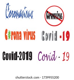  Coronavirus Word Art Is Writing Images Very Suitable As A Complementary Banner, Wallpapper, Coronavirus Poster And Others