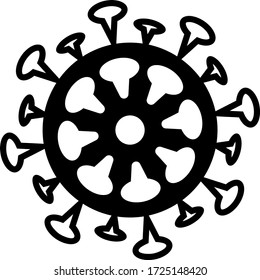 Coronavirus World Health organization WHO introduced new official name for Coronavirus disease named COVID-19 concept Vector Glyph Icon Design, dangerous virus on white background