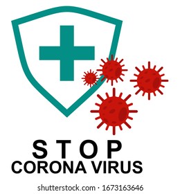 Coronavirus from Wuhan. stop coronavirus message.