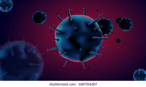 Konzept von Coronavirus-2019 für den Ausbruch der asiatischen Grippe und der Koronavirus-Influenza, gefährliche Grippefälle Pandemie