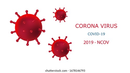 Coronaviruses influenza background as dangerous flu.Wuhan disease, virus infections prevention methods.Vector illustration.