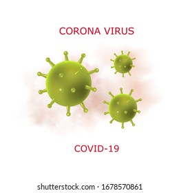 Coronaviruses influenza background as dangerous flu.Wuhan disease, virus infections prevention methods.Vector illustration.