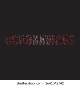 Coronavirus-threat to humanity. Vector illustration of a new biological threat to the world and the destruction of humanity.