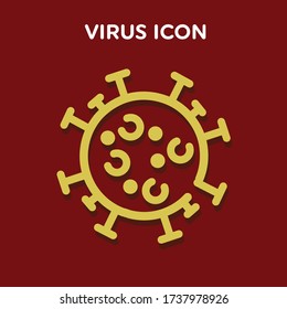 coronaviruus pandemic global icon vector