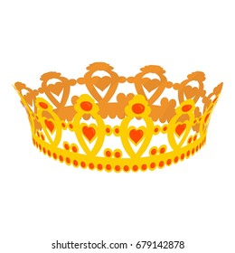 Coronet icon. Cartoon illustration of coronet vector icon for web
