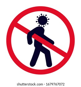 coronovirus bacteria icon symbol isolated white background vector